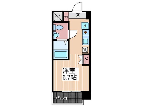 レジディア比治山公園の物件間取画像